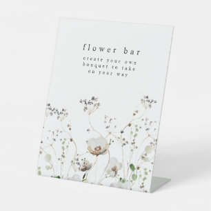 Panneau de la station de fleurs de la barre fleur