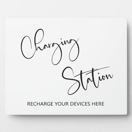 Panneau de la station de recharge Plaque de table  (Devant)