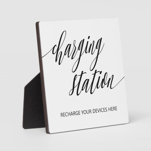 Panneau de la station de recharge Plaque de table (Recto)