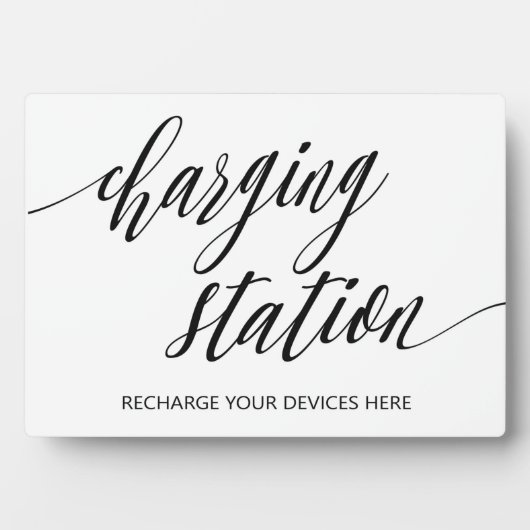 Panneau de la station de recharge Plaque de table  (Devant)