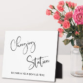 Panneau de la station de recharge Plaque de table