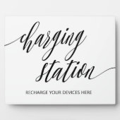 Panneau de la station de recharge Plaque de table  (Devant)