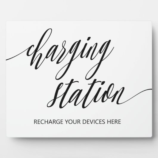 Panneau de la station de recharge Plaque de table  (Devant)