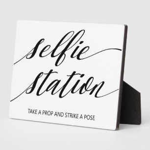 Panneau de la station Selfie Plaque de Tabletop av