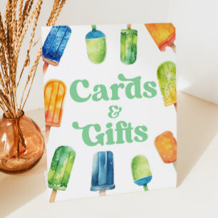 Panneau de la Table Blue Green Popsicle