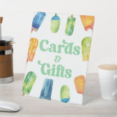 Panneau de la Table Blue Green Popsicle (In SItu)