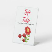 Panneau de la Table Cadeau Baby shower Ladybug, ma (Recto)