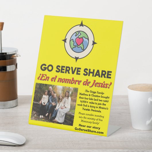 Panneau de la table classique Missionnaire Support (In SItu)