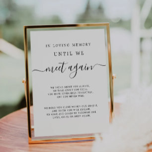 Panneau de la table commémorative mariage Dans l