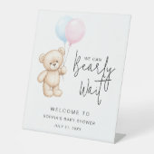 Panneau de la table de bienvenue du Baby shower de (Recto)