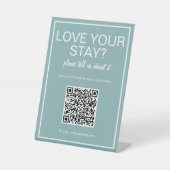 Panneau de la table de révision du code QR Turquoi (Recto)