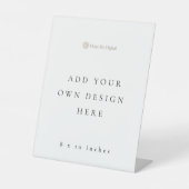 Panneau de la table debout de 8 x 10 pouces (Recto)