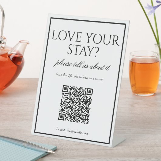 Panneau de la table d'examen du code QR blanc clas (In SItu)