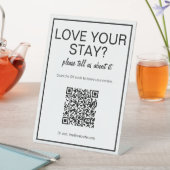 Panneau de la table d'examen du code QR blanc mode (In SItu)