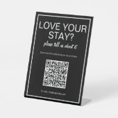 Panneau de la table d'examen du code QR noir moder (Recto)