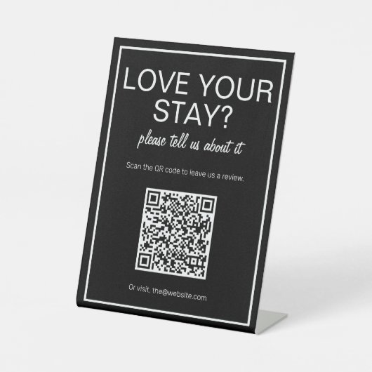 Panneau de la table d'examen du code QR noir moder (Recto)