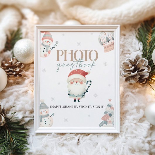 Panneau de la table du livre d'or Winter Wonderlan