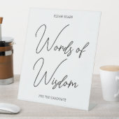 Panneau de la table noire et blanche pour les étud (In SItu)