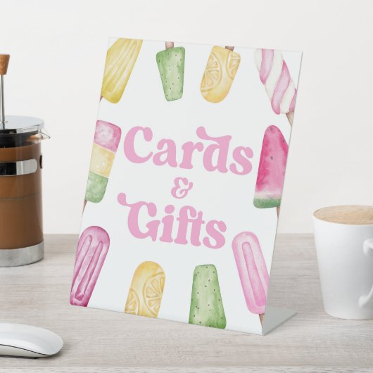 Panneau de la Table Pink Green Popsicice (In SItu)