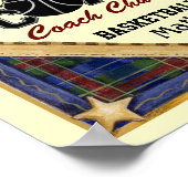 Panneau de l'entraîneur de basket-ball - Poster de (Coin)