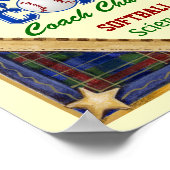 Panneau de l'entraîneur de softball - Poster de po (Coin)