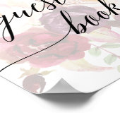 Panneau de livre d'or à la calligraphie élégante e (Coin)