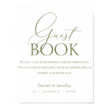 Panneau de livre d'or audio, Livre d'or audio de m
