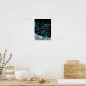 Panneau de livre d'or de mariage en agate vert sar (Cuisine)