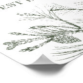 Panneau de livre d'or de mariage en pin rustique (Coin)