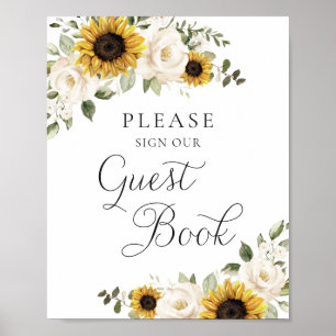 Panneau de livre d'or de mariage floral de verdure