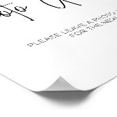 Panneau de livre d'or de mariage photo moderne (Coin)