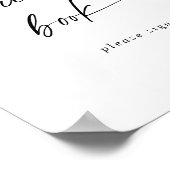 Panneau de livre d'or en écriture moderne (Coin)