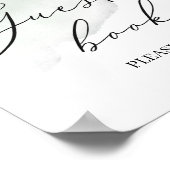 Panneau de livre d'or eucalyptus boho moderne en v (Coin)