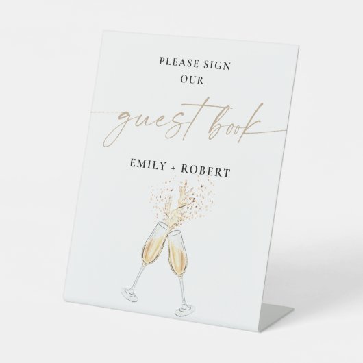 Panneau de livre d'or minimaliste (Recto)