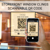 Panneau de magasin Code QR scannable | Scannez, co