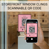 Panneau de magasin Code QR scannable | Scannez, co