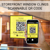 Panneau de magasin Code QR scannable | Scannez, co
