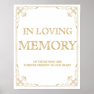Panneau de mariage à la mémoire de Art déco Gats