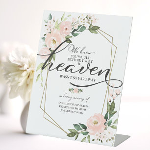 Panneau de mariage à la mémoire en souvenir aimant