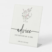 Panneau de mariage avec conseils élégants (Recto)