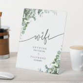 Panneau de mariage avec mot de passe WiFi Eucalypt (In SItu)