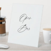 Panneau de mariage Bar Ouvert | Panneau de table d (In SItu)