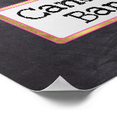 Panneau de mariage Candy Bar Tableau noir Look (Coin)