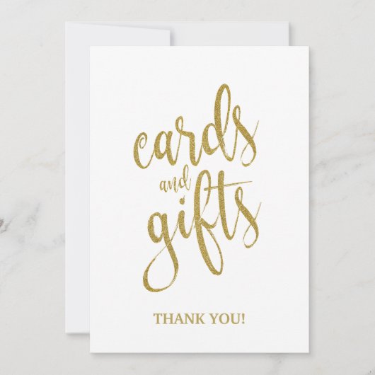 Panneau de mariage Cartes et Cadeaux abordables (Devant)