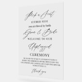 Panneau de mariage – Choisissez un siège, pas un c (Angle)
