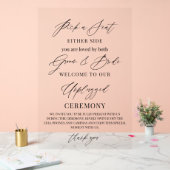Panneau de mariage – Choisissez un siège, pas un c (Mariage)