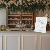 Panneau de mariage de bar ouvert de calligraphie é