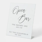 Panneau de mariage de bar ouvert de calligraphie é (Recto)