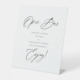 Panneau de mariage élégant avec bar ouvert | Moder