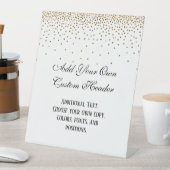 Panneau de mariage élégant 'Confettis dorés' à fai (In SItu)